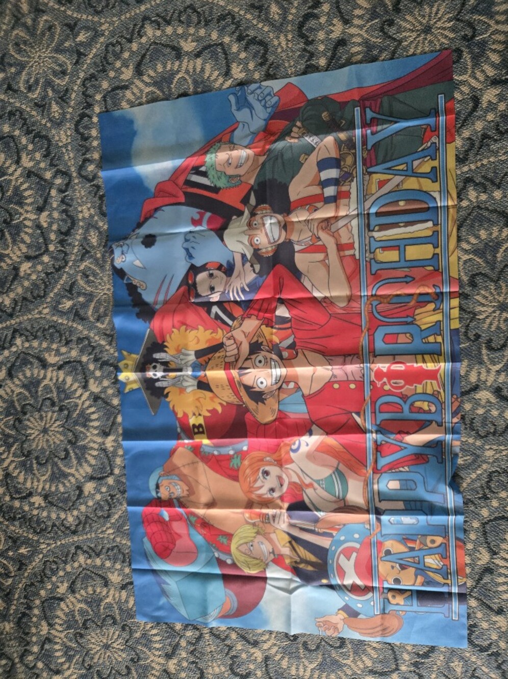 One Piece Anime Backdrop - Bright Multicolor Crew Print